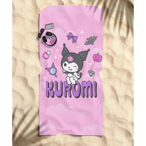 Pembe Kuromi Temalı Plaj Havlusu