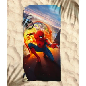 Spiderman Alev Temalı Plaj Havlusu