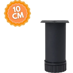 Ayarlanabilir 10 cm Bingolu Siyah Metal Mobilya Ayağı, Lüks Metal Mobilya Ayak, Koltuk, Dolap, Şifonyer Ayak