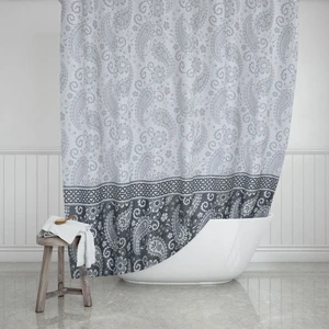 Zethome Evdy Banyo Duş Perdesi 2102 Çift Kanat 2x110x200