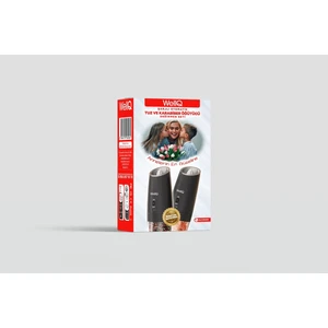 WellQ Şarjlı Işıklı Full Otomatik Tuz Karabiber Değirmen Seti (2li) Özel Hediyelik Set