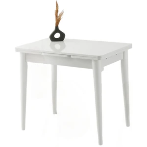 Arda Beyaz Renk Yanlardan Açılır 90X60 Masa (Açılımış Ölçüsü 150X60)