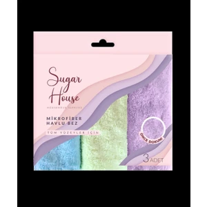 Sugar House Mikrofiber Havlu Bez 3'lü
