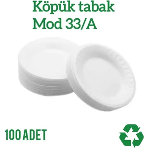 Köpük Tabak 100 Adet Küçük Boy