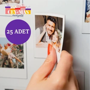 Kişiye Özel Resimli Magnet - Yazı Yazma Imkanı Kaliteli Baskı - 6x9 cm - 25 Adet