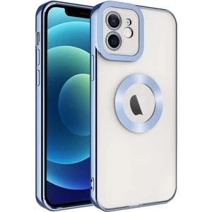 Apple iPhone 12 Kılıf Açık Mavi Disk Kapak Kamera Korumalı Dayanıklı Darbe Karşıtı Koruyucu Yeni Nesil Tasarım (Apple iPhone 12, Açık Mavi)