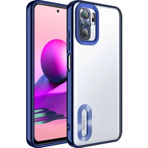 Xiaomi Redmi Note 10 Kılıf Lacivert Disk Kapak Kamera Korumalı Dayanıklı Darbe Karşıtı Koruyucu Yeni Nesil Tasarım (Xiaomi Redmi Note 10, Lacivert)