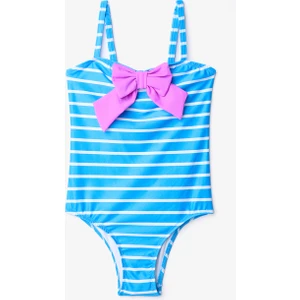 Kız Çocuk Marine Bow Tie Çok Renkli Mayo