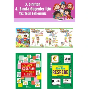 3.sınıftan 4.sınıfa Geçenler Için Ata Tatilde Seti +Kodlama+Resfebe