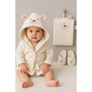 Sevimli Hayvan Figürlü Bebek Bornoz