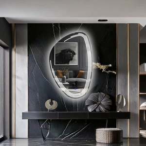 Fractura Beyaz Led'li Lazer Kumlamalı Lavabo & Banyo Aynası (Dokunmatik Sensörlü)