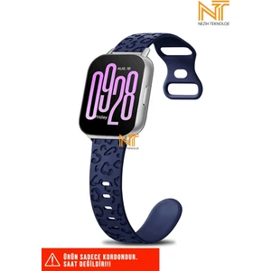 Xiaomi Redmi Watch 4 / 5 / Xiaomi Mi Band 8 Pro Uyumlu Leopar Desenli Silikon Kordon