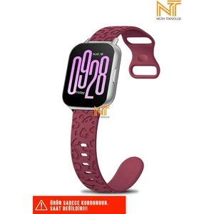 Xiaomi Redmi Watch 4 / 5 / Xiaomi Mi Band 8 Pro Uyumlu Leopar Desenli Silikon Kordon