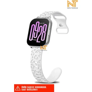 Xiaomi Redmi Watch 4 / 5 / Xiaomi Mi Band 8 Pro Uyumlu Leopar Desenli Silikon Kordon