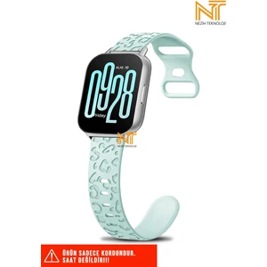 Xiaomi Redmi Watch 4 / 5 / Xiaomi Mi Band 8 Pro Uyumlu Leopar Desenli Silikon Kordon