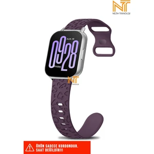 Xiaomi Redmi Watch 4 / 5 / Xiaomi Mi Band 8 Pro Uyumlu Leopar Desenli Silikon Kordon