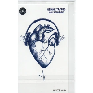 1 Aylık Gerçekci Kalp Model Dövme Geçici Tattoo Yapıştırma Etiket