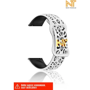 Amazfit Pace / Gtr 2 / Gtr 2e / Gtr 3 / Gtr 3 Pro / Gtr 47MM / Gtr 2 Sport Leopar Desen Kordon 22MM