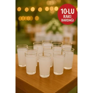 10 Adet Rakı Bardağı – Düğün, Davet, Organizasyon,parti Için Şeffaf Plastik, Dayanıklı ve Hijyenik
