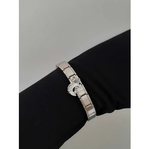 Ay Figürlü Çelik Italyan Charm Bileklik