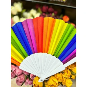 Plastik Gökkuşağı Düz Yelpaze