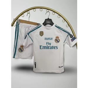 Ronaldo Real Madrid Çocuk Forması 2017-18 Sezon Bileklik Çorap Hediye Beyaz
