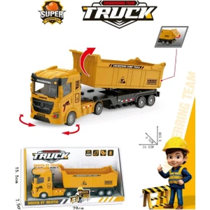 Berattoys Oyuncak Kamyon Iş Makinaları Kırılmaz Plastik 27 cm Iş Araçları