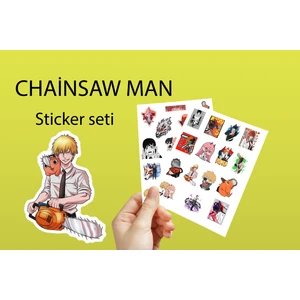 Chainsaw Man Sticker Seti Adet Sticker 3,5 cm