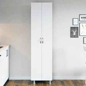 Eco Room 2 Kapak 8 Raflı Çok Amaçlı Dolap - Beyaz