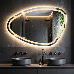 Speci Günışığı Led'li Lazer Kumlamalı Lavabo & Banyo Aynası (Dokunmatik Sensörlü)