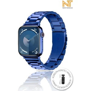 Nezih Case Watch 6/7/8/9/10/se/ultra/ultra2 44/45/49mm / Seri 10 46 / Seri 11 46mm Uyumlu Çelik Kordon