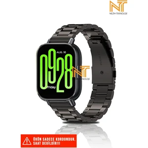 Redmi Watch 5 Active / Redmi 5 Lite Uyumlu Paslanmaz Çelik Baklalı Metal Kordon