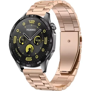 Huawei Watch Gt4 / Gt5 / Gt5 Pro / Gt6 / Gt6 Pro 46mm Uyumlu Pim Paslanmaz Çelik Bakla Tasarım Metal Kordon 22mm