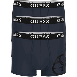 Erkek Placed Logo 3'lü Boxer - Lacivert