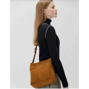 %100HAKIKI Süet Deri Çanta