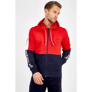 Regular Erkek Kapşonlu  Uzun Kol Açık Lacivert Tracktop 18745