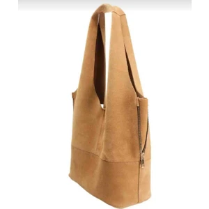 Hakiki Süet Deri Omuz Çanta