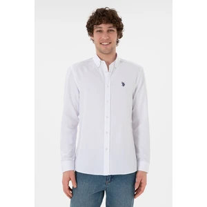 U.S. Polo Assn. Erkek Beyaz Gömlek Basic 50296777-VR013