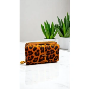 Kadın Leoparlı El Cüzdanı Kolay Taşınabilir Cüzdan