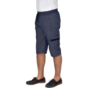 Erkek Kargo Cepli Likralı Kuş Gözü Kumaş Kapri BGL-ST04620