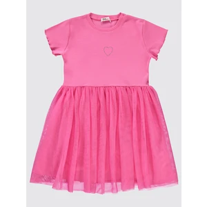 Civil Girls Kız Çocuk Elbise 6-9 Yaş Fuşya
