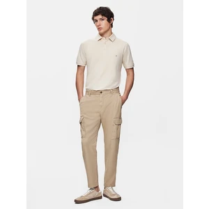Erkek Gabardin Regular Kargo Bej Pantolon