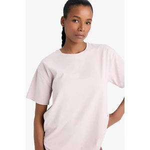 DeFactoFit Comfort Fit Bisiklet Yaka Basic Düz Sporcu Kısa Kollu Tişört E3494AX25SM