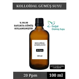 Kolloidal Gümüş Suyu 20 PPM / 100 ML İÇİLEBİLİR GÜMÜŞ SUYU.