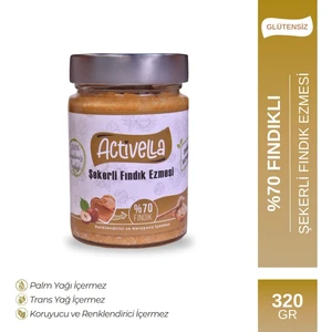 Şekerli Fındık Ezmesi 320 gr %70 Fındıklı