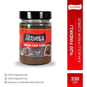 Kakaolu Fındık Ezmesi 330 gr %20 Fındıklı