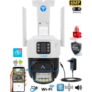 VENTUS Apex Çift Lensli Hareketli Wi-Fi Akıllı Ip Güvenlik Kamerası FullHD 1080p Türkçe (O-KAM) Uygulama