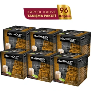Mahmood Coffee Cappuccino Kapsül Tanışma Paketi Dolce Gusto Uyumlu Kapsül Kahve Fırsat Paketi 16 Adet x 6 Paket