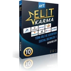 Paraf Yayınları AYT Türk Dili ve Edebiyatı Sosyal Bilimler 1 Elit Karma 10 Deneme