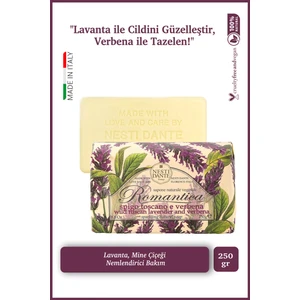 Nesti Dante Romantica Wild Tuscan Lavender & Verbena Katı Sabun 250gr | Nemlendirici | Lavanta Ve Mineçiçeği